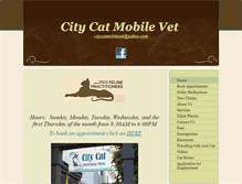 Tablet Screenshot of citycatmobilevet.com